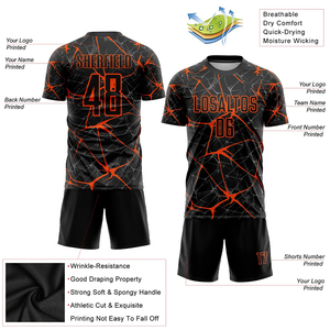 Maillots de football personnalisés pour jeunes et adultes, impression par sublimation, manches courtes, anti-transpiration - Product Image 4