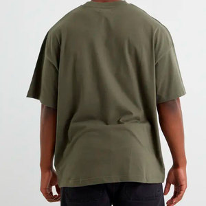 เสื้อยืดผู้ชายคุณภาพสูงขายดีที่สุด ปักโลโก้ได้ตามต้องการ ผ้าฝ้าย 100% เนื้อผ้าอย่างดี ทรงหลวม ไม่เป็นขุย ราคาโรงงาน - Product Image 4