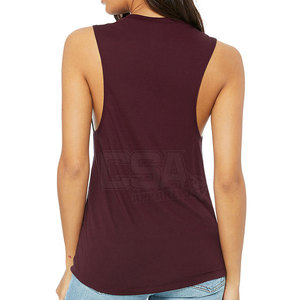 Camiseta sin mangas cómoda para mujer, tela elástica, diseño sin mangas, perfecta para entrenamiento físico y uso diario informal. - Product Image 2