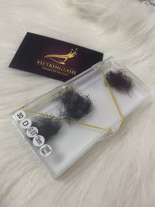 ขนตาปลอมแบบ 3 มิติ ความหนา 0.05 มม. 0.07 มม. รูปทรง D/CC/DD/L/M แบบงอน  ทำจากเส้นใยสังเคราะห์  ต่อแบบแฮนด์เมด  ฐานแหลม  ความหนาแน่น 3D-8D - Product Image 5