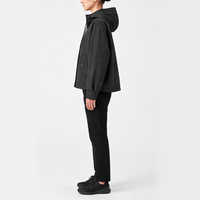 Veste coupe-vent vintage pour homme, nouvelle collection 2026, avec logo personnalisé, col montant, broderie, fermeture éclair frontale, coupe ample, manches longues