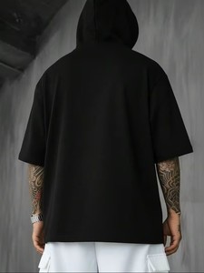 Camiseta de Cuello Redondo para Hombre, 2026, 100% Algodón, Peso Pesado 220g, Corte Regular, Ropa Deportiva Casual, Antiarrugas, Transpirable, de Secado Rápido - Product Image 4