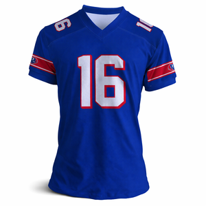 Camiseta de Fútbol Americano Estampada de Alta Calidad, Color Personalizado, Hecha con Tela Transpirable 100% Poliéster, Unisex para Adultos, Equipo Oficial - Product Image 5