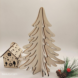 202606 Wooden Christmas <b>Tree</b> Wood Diy Christmas Decoration <b>Trees</b> - Product Image 4