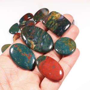 Proveedor de piedra de sangre natural 100% de la India, venta al por mayor a granel, cabujón superior de alta calidad, piedra preciosa hecha a mano, joyería - Product Image 2