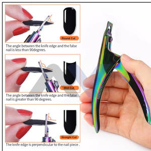 Cortadores de Uñas Acrílicas - Cortadores de Uñas Postizas Ergonómicos, Recortadores de Puntas de Uñas, Herramientas para Manicura y Pedicura - Product Image 5