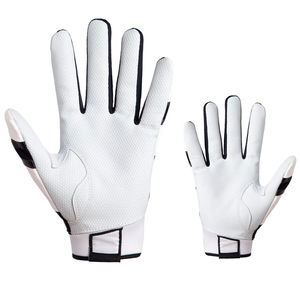 Adult Custom Black White Right-handed Catcher Baseball Batting Gloves Premium Cowhide Leather Pakistan High Quality Customized - Product Image 5