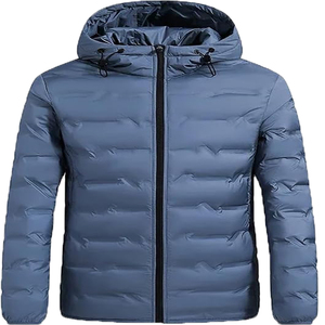 Veste polaire à capuche unisexe 100% coton, couleur unie, coupe régulière, coupe-vent, vêtements décontractés de printemps, broderie, impression numérique - Product Image 1