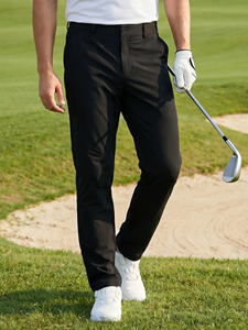 Pantalones de Golf Casuales para Hombre, Elásticos, Ajustados, Rectos, de Lona Resistente, Cortavientos, Transpirables, para Negocios y Deportes, con Cordón Ajustable - Product Image 5