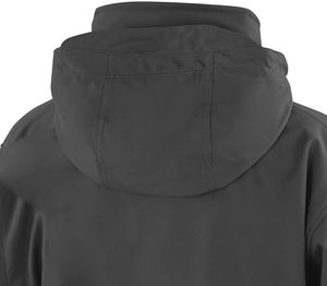 Chaqueta con Capucha para Hombre, Color Sólido, Cierre de Cremallera, Resistente al Viento, Estilo Workwear, Material de Poliéster para Otoño - Product Image 3