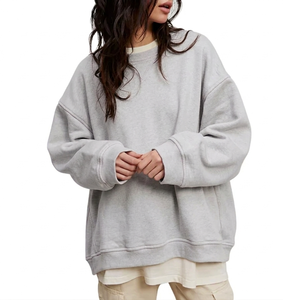 Women's Plus Size Winter Casual Knitted Pullover Long Sleeve Oversized Sweatshirts with Custom Logo Design - Product Image 2