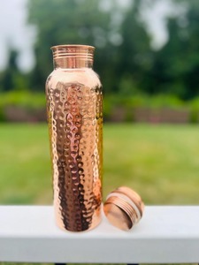 Wholesale Eco-Friendly Copper Water Bottle with Stainless Steel Cap Reusable for Outdoor Use and Travel - Product Image 4