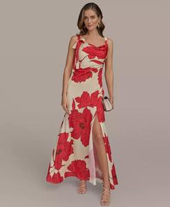 Abito con cappuccio stampato da Donna | Donna Karan New York - Product Image 1