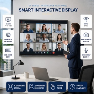 Tableau interactif intelligent de 65, 75 et 86 pouces, écran plat interactif, écran tactile 4K pour les réunions - Product Image 1