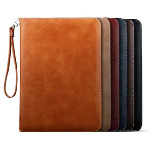 Housse pour tablette en cuir véritable, pochette pour tablette, housse de protection classique marron pour tablette, housse de voyage d'affaires - Product Image 1