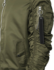 Chaqueta Bomber de Moda para Hombre, Nueva, en Oferta, para Invierno, Transpirable, con Logotipo Frontal, Servicio OEM - Product Image 4