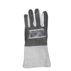 Gants de soudeur en cuir de vachette aluminisé de qualité supérieure, résistants à la chaleur, aux étincelles et au feu, pour travaux lourds et de construction. - Product Image 5