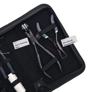 Kit Profesional de Herramientas para Extensiones de Cabello: Alicates para Cintas Adhesivas, Pinzas de Seccionamiento, Agujas de Coser, Tijeras para Cortar Hilo, Extractor de Cuentas - Product Image 4