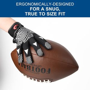Gants de football américain personnalisés en direct d'usine, gants de sport pour l'entraînement, les matchs et la pratique, mini-jupe en cuir tendance pour femmes - Product Image 4