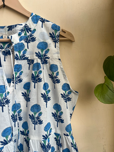 Vestido Bohemio Floral Hippie para Mujer, Estilo Vintage, Sin Mangas, Tribal, con Borlas, Largo hasta el Suelo, Teñido Natural - Product Image 3