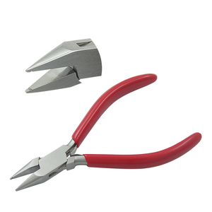 Groovy 130mm Chain Nose Pliers with Spring & PVC Handles for DIY Crafting & Jewelry Making <b>Wire</b> Bending & Circlip Application - Product Image 1