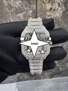Reloj Mecánico ETA de Acero Inoxidable Personalizado, Unisex, de Lujo, Estilo Vintage, Deportivo, Hip Hop, con Cristal y Diamantes Moissanite, 41 mm - Product Image 4