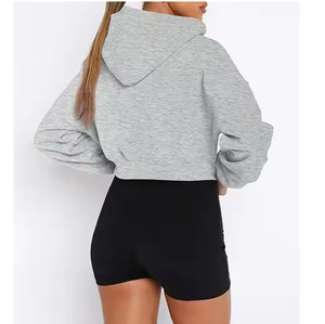 Sudadera con Capucha Personalizada para Mujer, Manga Larga con Cierre Frontal y Bolsillo Tipo Canguro, Sudadera de Forro Polar Resistente - Product Image 3