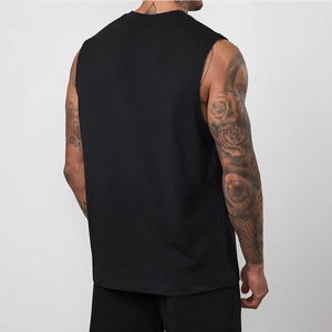 Custom Logo High Quality <b>Men's</b> Sports <b>Muscle</b> <b>Vest</b> <b>Men's</b> Fitness Gym Workout Running Tank Tops Sweat wicking & Eco-Friendly - Product Image 3