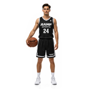 Uniforme de Baloncesto Personalizado con Impresión Digital, Transpirable, para Adultos, Conjunto de Camisetas y Pantalones Cortos Impresos al por Mayor, Tallas Grandes, para Equipos Deportivos de Invierno - Product Image 1