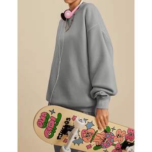 2025 hommes surdimensionné lavage à l'acide athlétique poids moyen polaire sweat Vintage Streetwear à capuche - Product Image 1