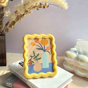 Marco <span class=keywords><strong>de</strong></span> Fotos Acrílico Minimalista Color Crema <span class=keywords><strong>de</strong></span> 6 Pulgadas para Escritorio Expositor Decorativo para el Hogar, Bodas u Oficina. - Product Image 4