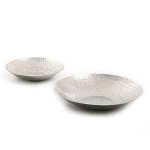 Tazón para Ensalada Multifuncional de Metal Plateado, Tazón para Verduras de Acero Inoxidable, Vajilla Creativa de Lujo para Restaurantes Orientales - Product Image 3