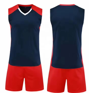 Nouveaux ensembles d'uniformes de volley-ball unisexes personnalisables, respirants, 100 % polyester, impression par sublimation, tenue de sport à vendre - Product Image 1