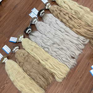 Best Selling Natural Wavy I Tip Extensions Blonde Color 100% Vietnamese Human Hair Shining No <b>Tangle</b> No Shedding - Product Image 1