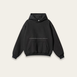 Custom Casual <b>Velour</b> Pullover Hoodie <b>Sweatshirt</b> Washed Soft Cotton for Everyday Wear Breathable Durable for Outdoor Activities - Product Image 4