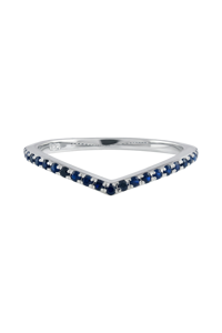 Anillo de Zafiro Azul en Plata de Ley 92.5 KLSR-11788 - Product Image 3