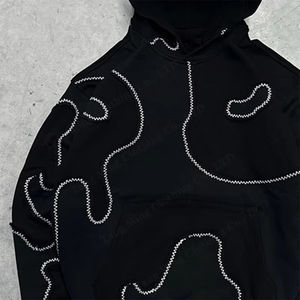 Fabricante de ropa OEM, sudadera con capucha y cremallera con logotipo personalizado y pantalones deportivos, conjunto de 2 piezas, chándal para hombre - Product Image 2