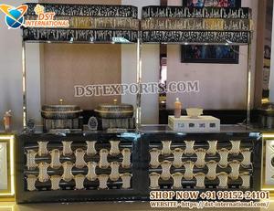 Mostrador de Comida Moderno para Eventos de Boda, Mostrador de Comida de Acero Inoxidable para Salón de Banquetes, Mostrador de Buffet para Bodas en EE. UU. - Product Image 4