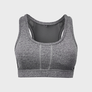 Soutien-gorge de sport pour femme haute qualité, maintien élevé, coupe-vent, logo avant, en Spandex/Polyester côtelé 180g, vente en gros Pakistan, le meilleur - Product Image 5
