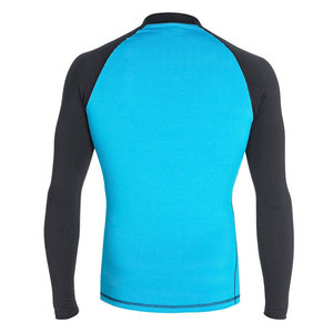 Chemises de compression sur mesure pour hommes, col rond, manches longues, tricotées en Spandex/Polyester, écologiques, anti-plis, respirantes - Product Image 3