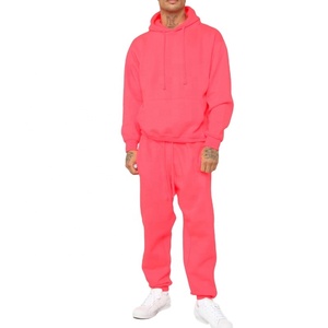 ชุดวอร์มแบบสวมศีรษะสำหรับผู้ชาย,ชุดวิ่งจ๊อกกิ้งแบบสวมศีรษะสีชมพูเนื้อแข็งสำหรับผู้ชาย - Product Image 1