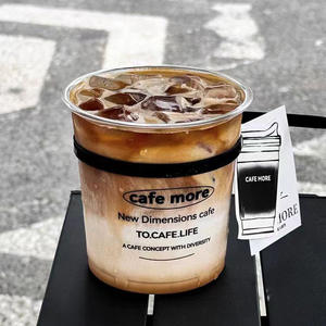 Gobelet en plastique transparent pour boissons à bulles, thé à bulles, café, avec couvercle, impression de logo personnalisée, jetable, en gros, <span class=keywords><strong>8</strong></span>, 12, 16, 32 oz - Product Image 4