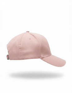 Wholesale Solid Pink Unisex Adjustable 6 Panel Cotton Baseball Cap Solid Color Casual Hat For Adults Sporty Summer Cap Men Women - Product Image 1