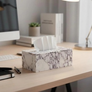 Designer Shaded Marble Tissue <b>Box</b> Case Perfect for Countertop <b>Vanity</b> Bed Side Use and Dining Table Setup Wholesale From India - Product Image 3