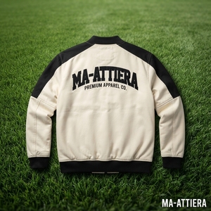 <b>Mens</b> <b>Cream</b> Black Bomber <b>Jacket</b> Streetwear <b>Mens</b> Winter <b>Jackets</b> Wholesale <b>Jacket</b> For <b>Men</b> Casual Fashion <b>Jacket</b> - Product Image 5