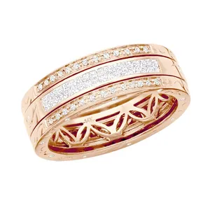 Bague de mariage unisexe EtherStar 1,05 ct en or vintage gravé avec filigrane, sertie d'un diamant taille baguette cultivé en laboratoire - Product Image 4