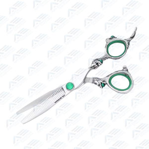 Ciseaux à effiler en acier professionnels pour la coupe de cheveux, modèle Cotton Candy, 30 dents, pour gauchers, 5,5 pouces - Product Image 3