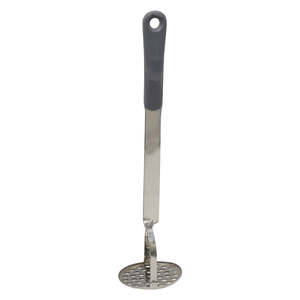 Potato Masher 11 Inch Grey Handle Stainless Steel Masher Kitchen Tool Cooking Utensil Durable Reusable - Product Image 5
