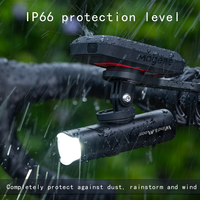 1500 Lumens LED aluminium vélo phare étanche Anti-éblouissement suspension avec lentille rotative lampe de poche vélo avant lumière