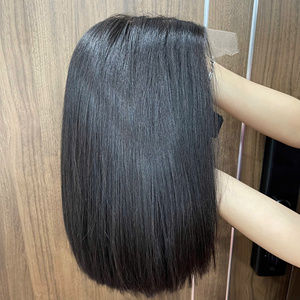 Perruque Bob Lisse Extrême avec Closure 2x6, Cheveux Humains Vietnamiens Bruts, Doux et Soyeux, Pour Femmes Noires, Perruque de Luxe, Prix d'Usine - Product Image 1